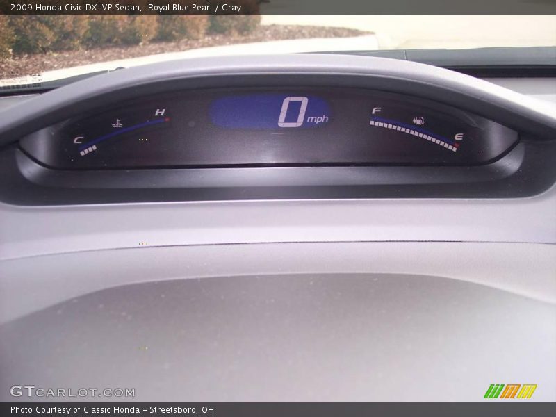 Royal Blue Pearl / Gray 2009 Honda Civic DX-VP Sedan
