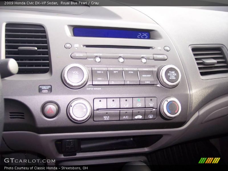 Royal Blue Pearl / Gray 2009 Honda Civic DX-VP Sedan