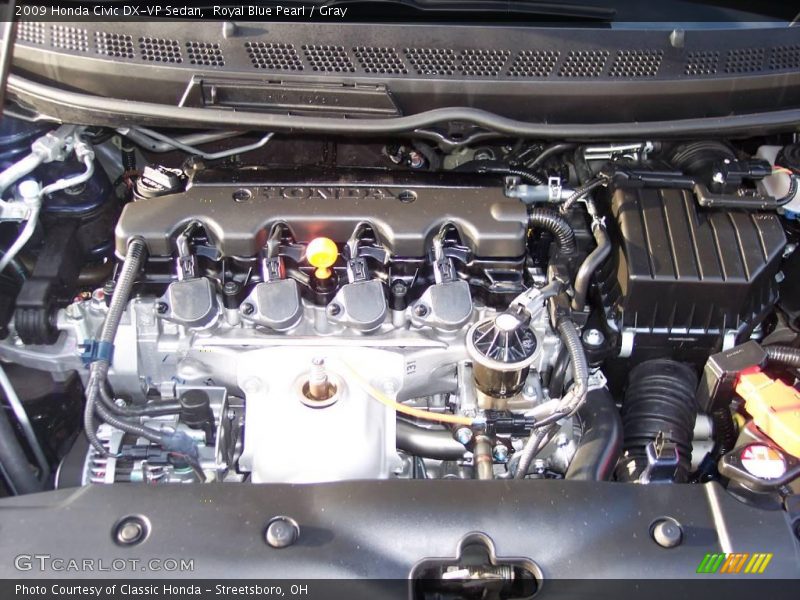 Royal Blue Pearl / Gray 2009 Honda Civic DX-VP Sedan