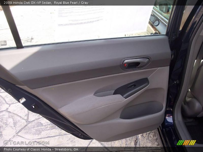 Royal Blue Pearl / Gray 2009 Honda Civic DX-VP Sedan