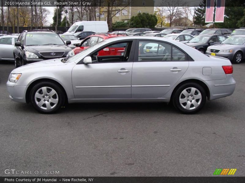 Radiant Silver / Gray 2010 Hyundai Sonata GLS