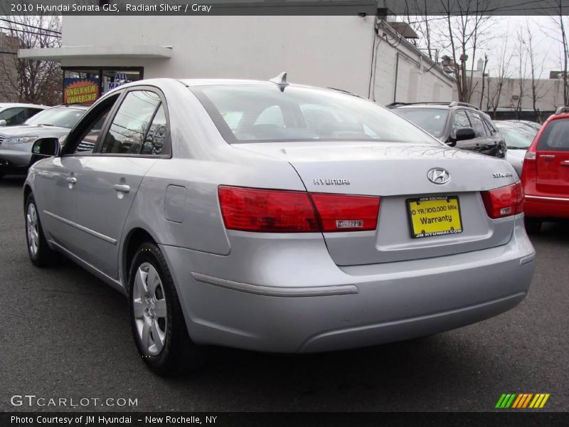 Radiant Silver / Gray 2010 Hyundai Sonata GLS