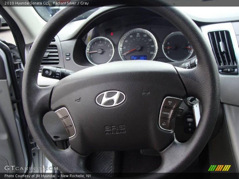 Radiant Silver / Gray 2010 Hyundai Sonata GLS