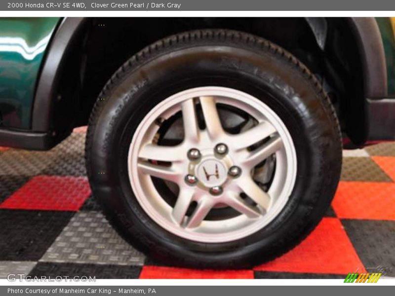 Clover Green Pearl / Dark Gray 2000 Honda CR-V SE 4WD