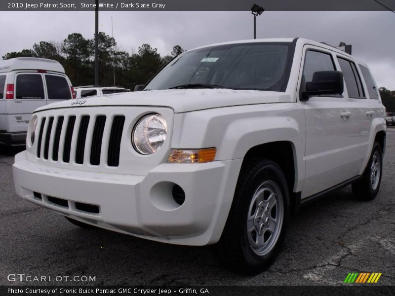 Stone White / Dark Slate Gray 2010 Jeep Patriot Sport