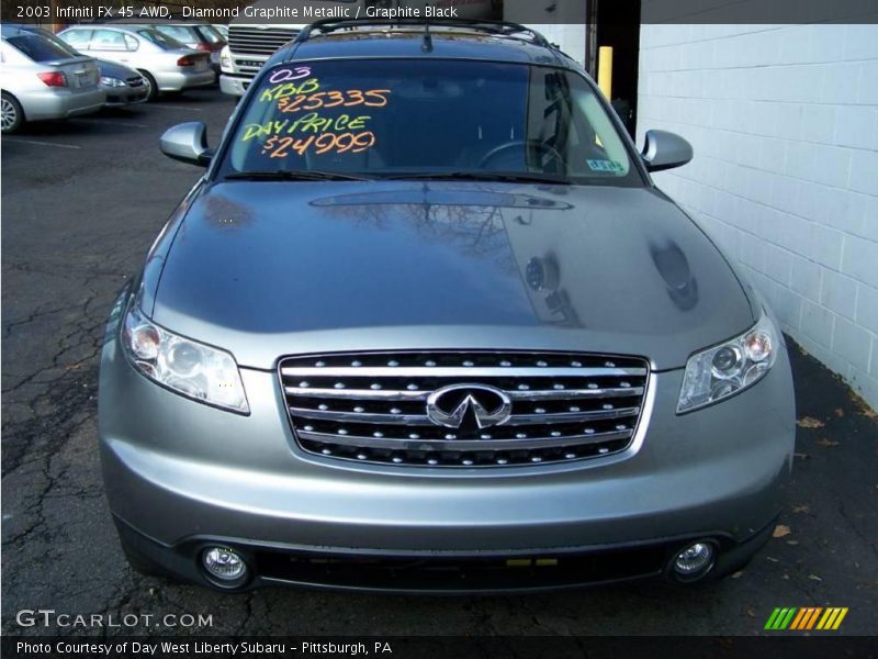 Diamond Graphite Metallic / Graphite Black 2003 Infiniti FX 45 AWD