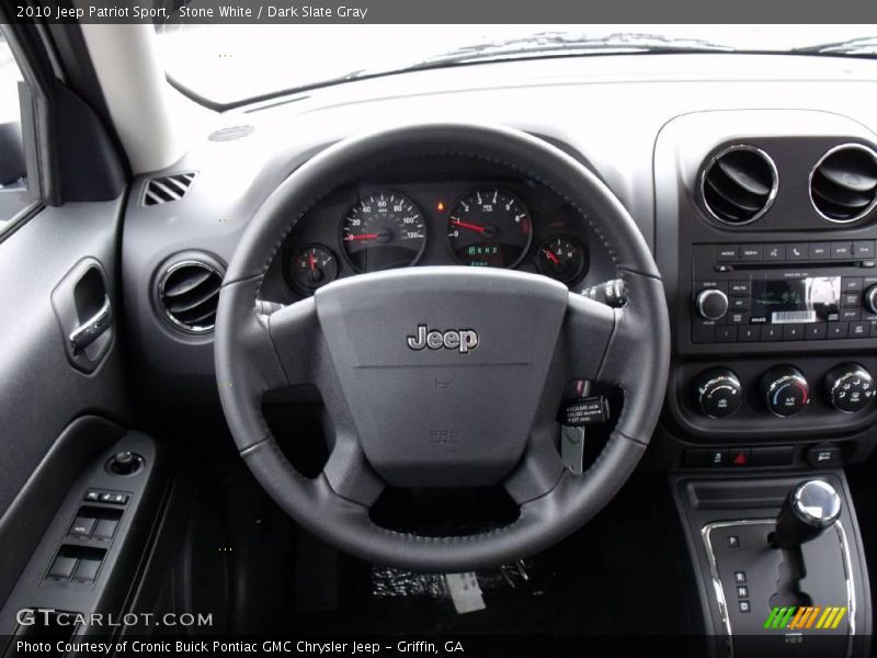 Stone White / Dark Slate Gray 2010 Jeep Patriot Sport