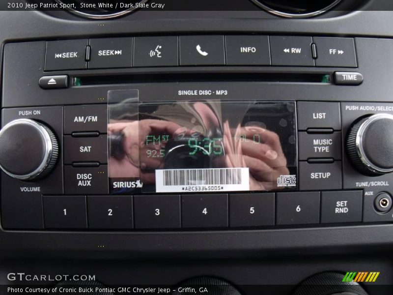 Stone White / Dark Slate Gray 2010 Jeep Patriot Sport