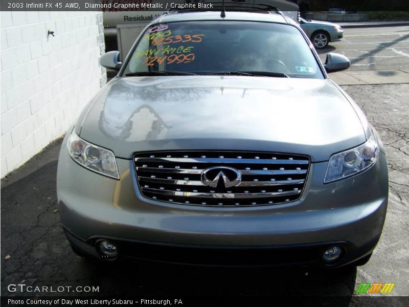Diamond Graphite Metallic / Graphite Black 2003 Infiniti FX 45 AWD