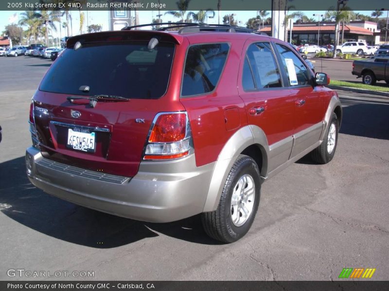 Radiant Red Metallic / Beige 2005 Kia Sorento EX 4WD