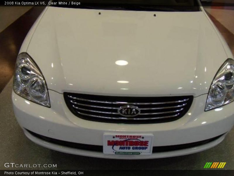 Clear White / Beige 2008 Kia Optima LX V6