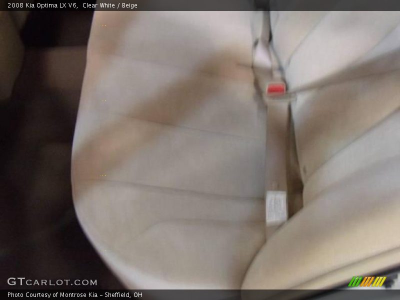 Clear White / Beige 2008 Kia Optima LX V6