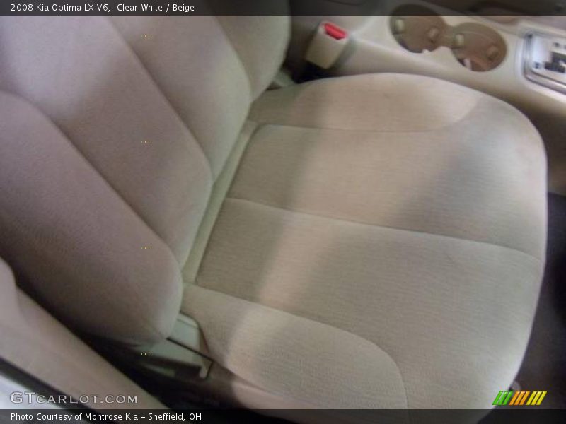 Clear White / Beige 2008 Kia Optima LX V6