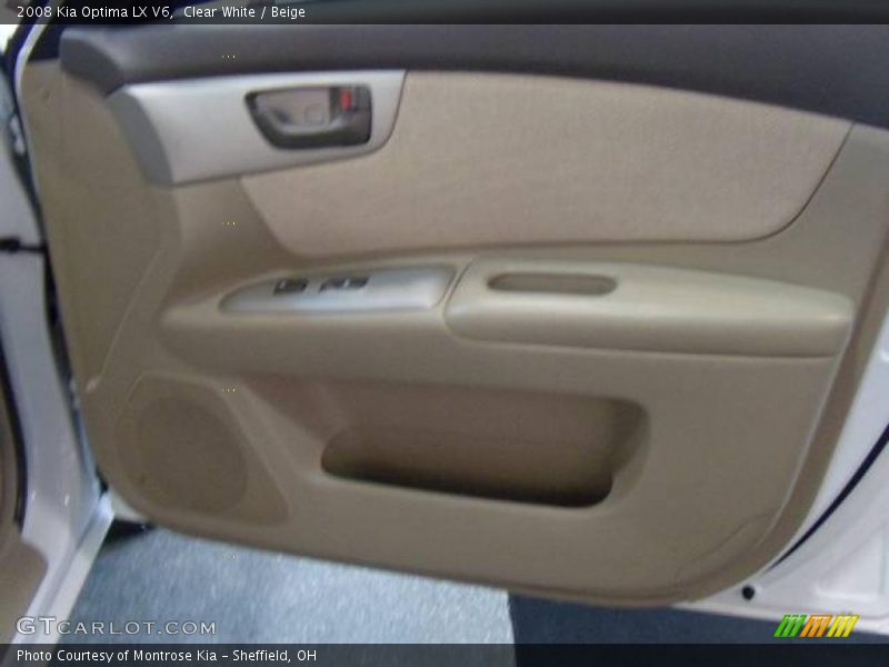 Clear White / Beige 2008 Kia Optima LX V6