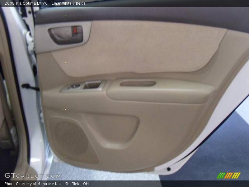 Clear White / Beige 2008 Kia Optima LX V6