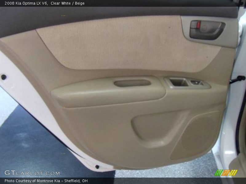 Clear White / Beige 2008 Kia Optima LX V6