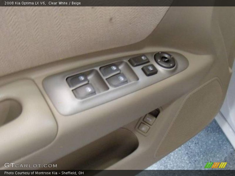 Clear White / Beige 2008 Kia Optima LX V6