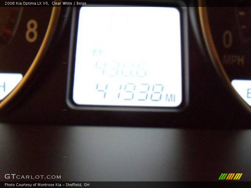Clear White / Beige 2008 Kia Optima LX V6