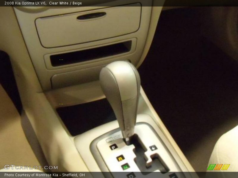Clear White / Beige 2008 Kia Optima LX V6