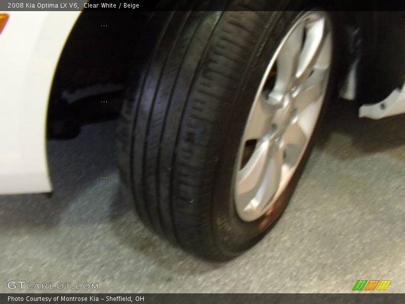 Clear White / Beige 2008 Kia Optima LX V6