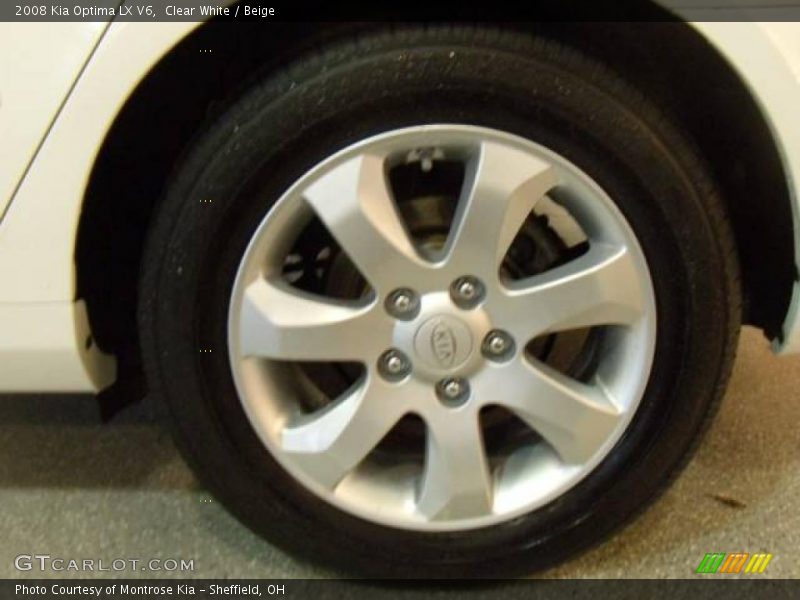 Clear White / Beige 2008 Kia Optima LX V6