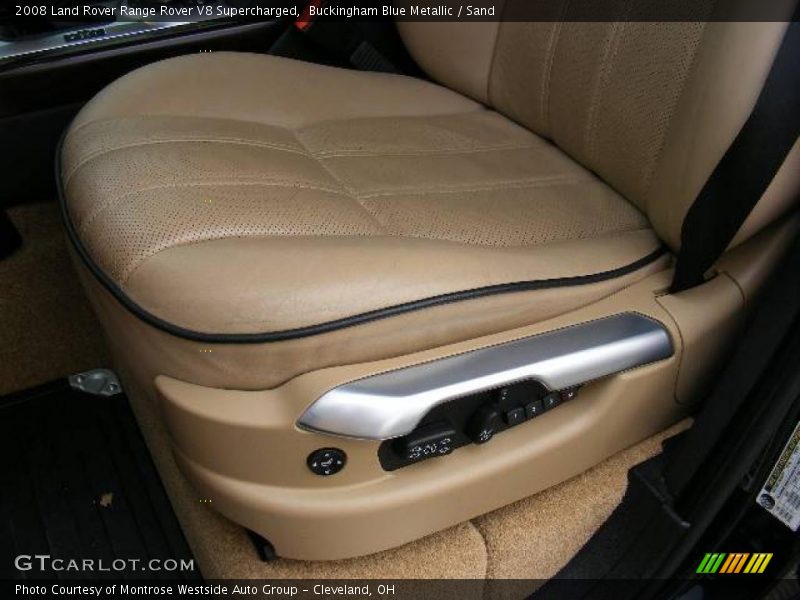 Buckingham Blue Metallic / Sand 2008 Land Rover Range Rover V8 Supercharged