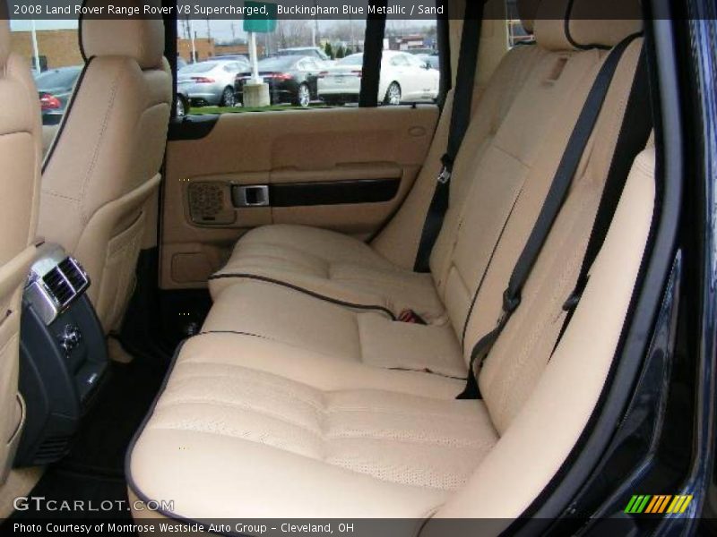 Buckingham Blue Metallic / Sand 2008 Land Rover Range Rover V8 Supercharged
