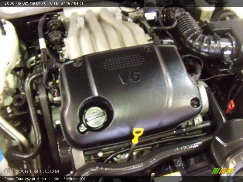 Clear White / Beige 2008 Kia Optima LX V6