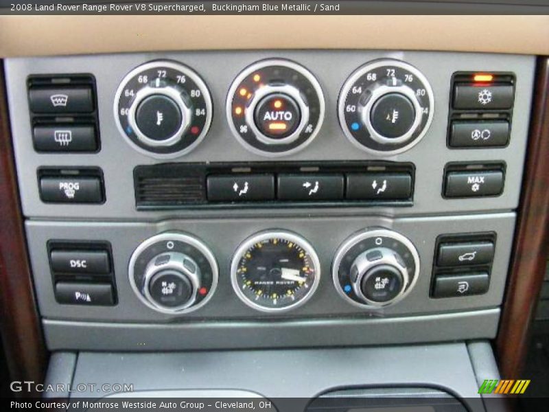 Buckingham Blue Metallic / Sand 2008 Land Rover Range Rover V8 Supercharged