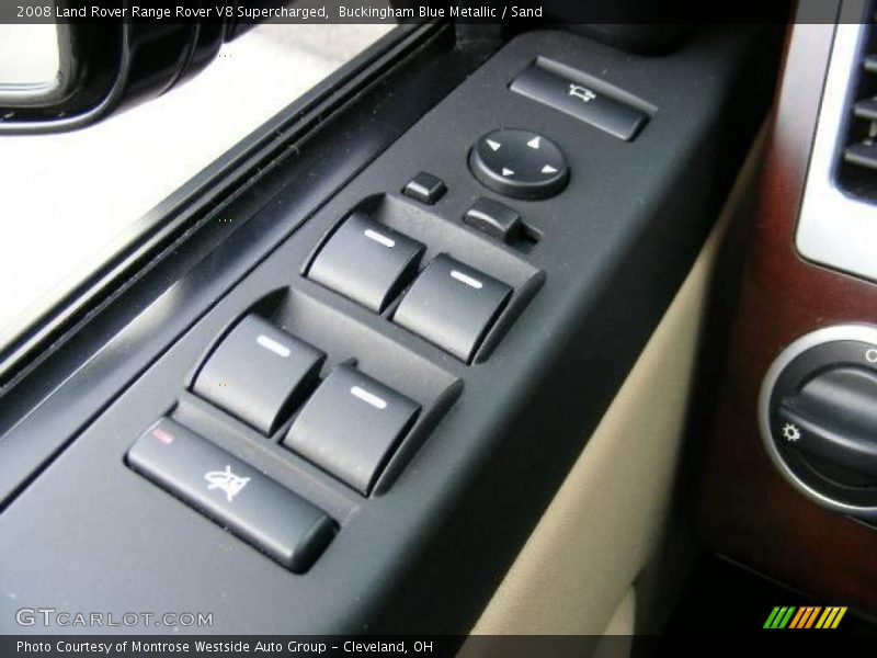 Buckingham Blue Metallic / Sand 2008 Land Rover Range Rover V8 Supercharged