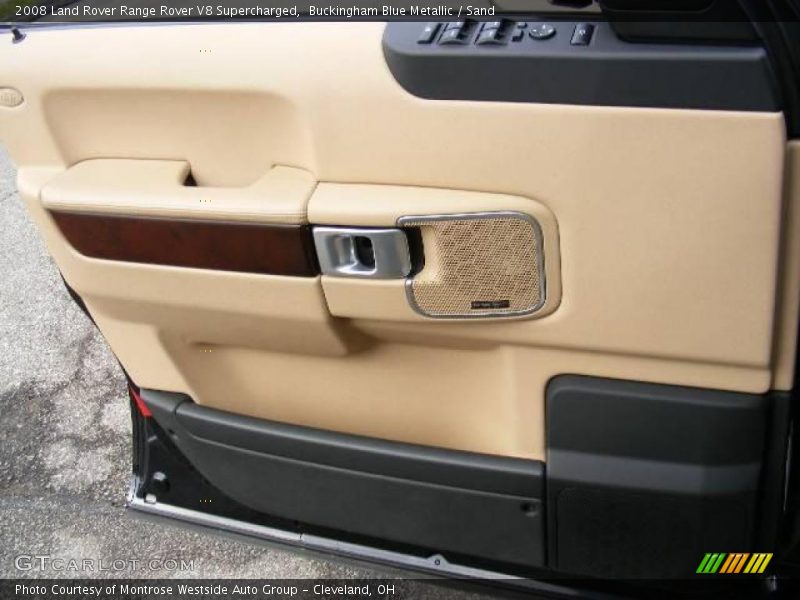Buckingham Blue Metallic / Sand 2008 Land Rover Range Rover V8 Supercharged