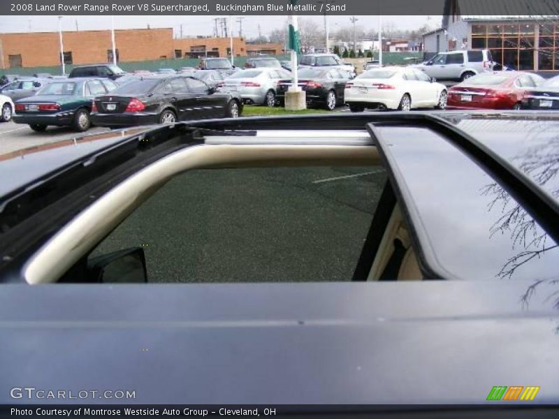 Buckingham Blue Metallic / Sand 2008 Land Rover Range Rover V8 Supercharged