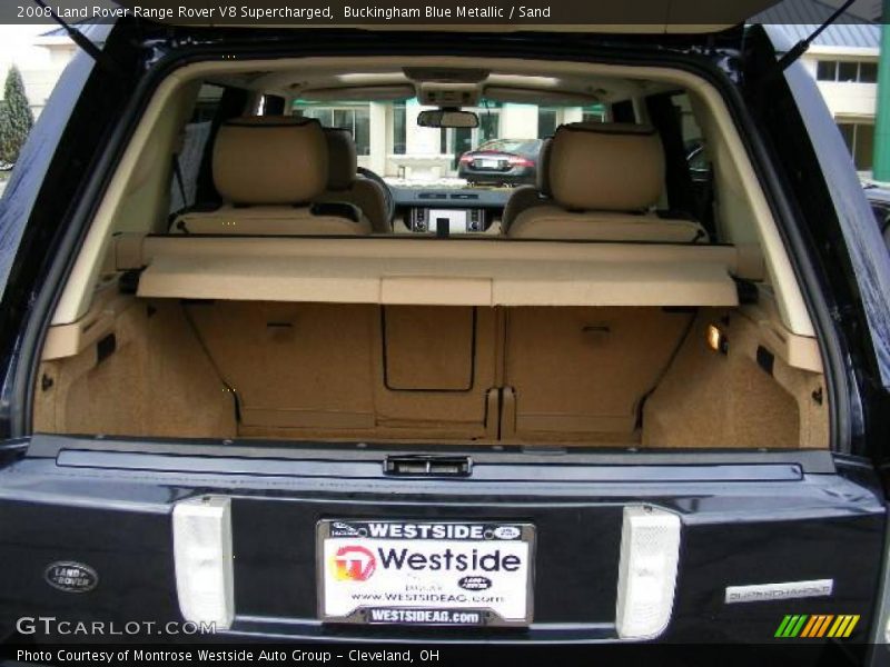 Buckingham Blue Metallic / Sand 2008 Land Rover Range Rover V8 Supercharged