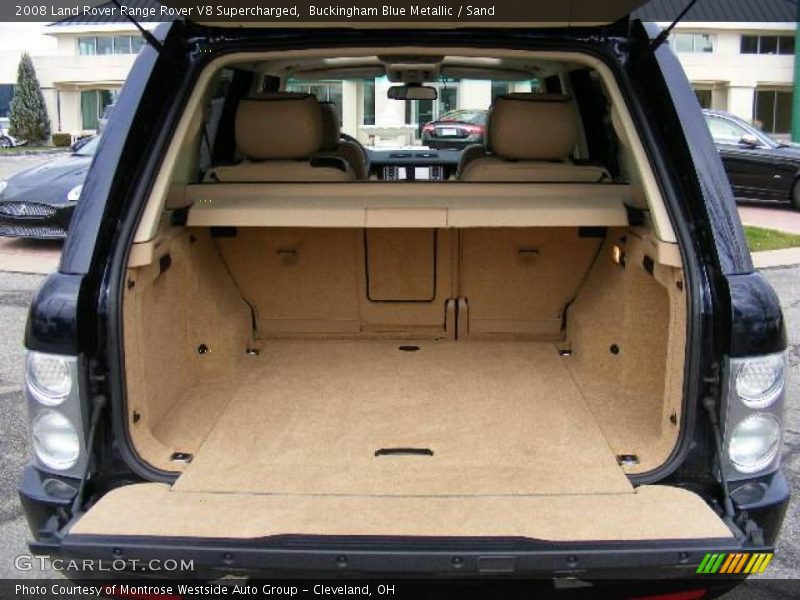 Buckingham Blue Metallic / Sand 2008 Land Rover Range Rover V8 Supercharged
