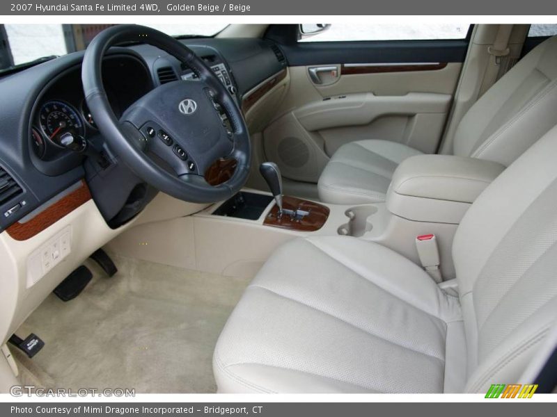 Golden Beige / Beige 2007 Hyundai Santa Fe Limited 4WD
