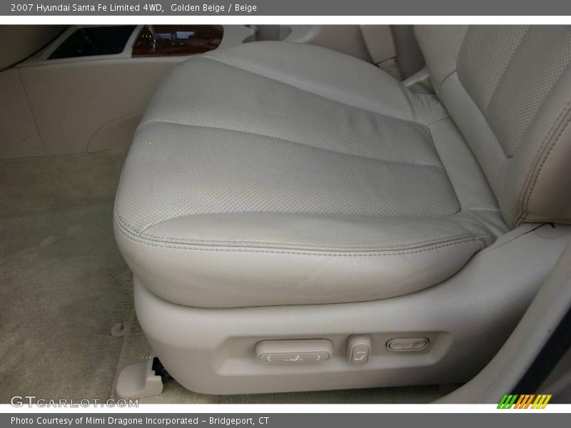 Golden Beige / Beige 2007 Hyundai Santa Fe Limited 4WD