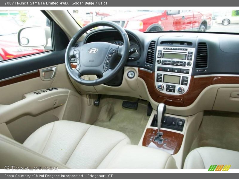 Golden Beige / Beige 2007 Hyundai Santa Fe Limited 4WD