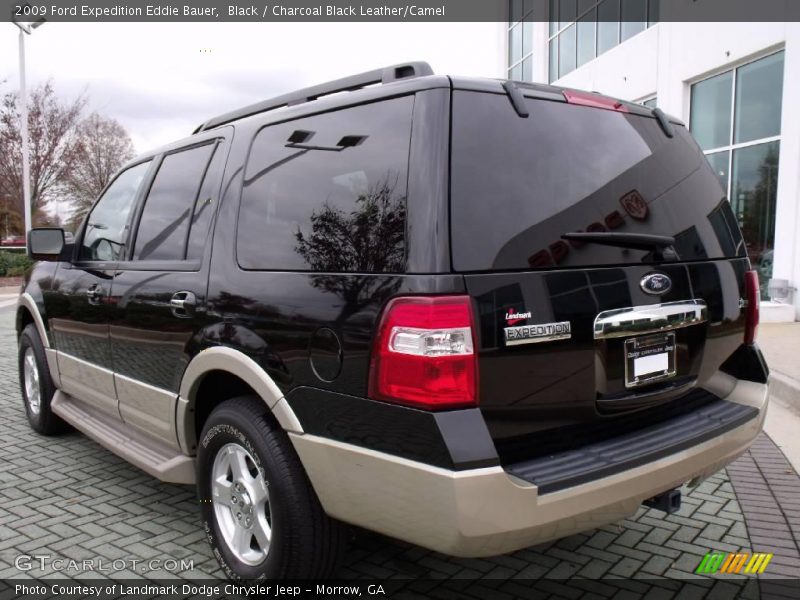 Black / Charcoal Black Leather/Camel 2009 Ford Expedition Eddie Bauer