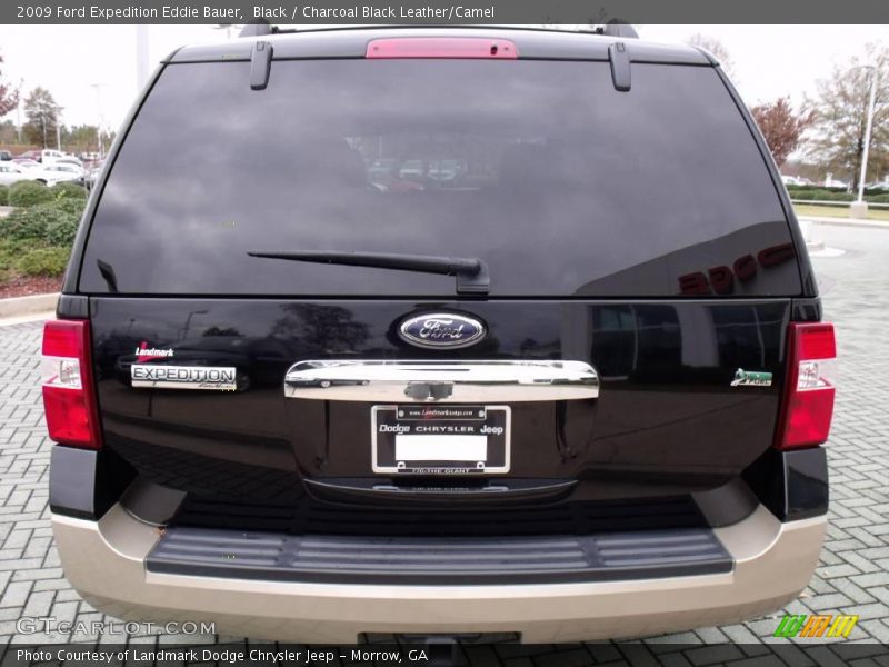 Black / Charcoal Black Leather/Camel 2009 Ford Expedition Eddie Bauer