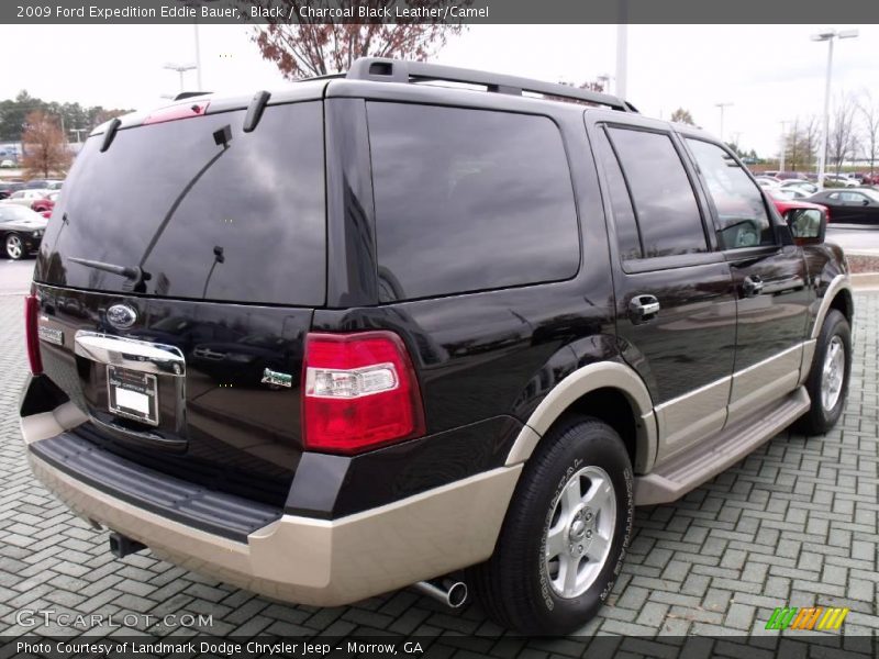 Black / Charcoal Black Leather/Camel 2009 Ford Expedition Eddie Bauer
