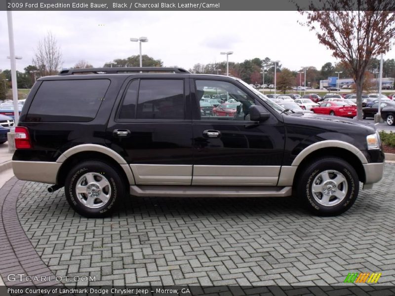 Black / Charcoal Black Leather/Camel 2009 Ford Expedition Eddie Bauer