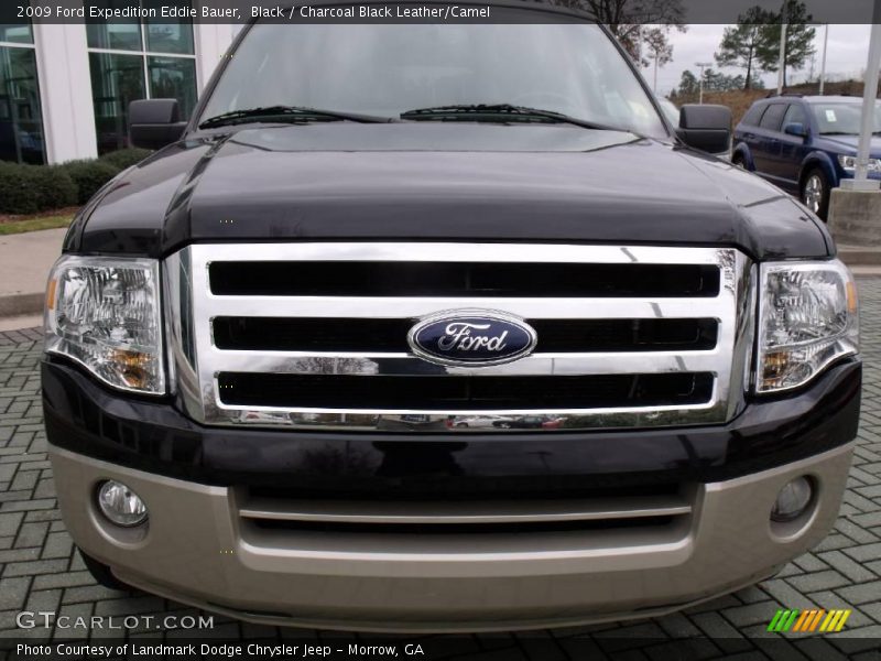 Black / Charcoal Black Leather/Camel 2009 Ford Expedition Eddie Bauer