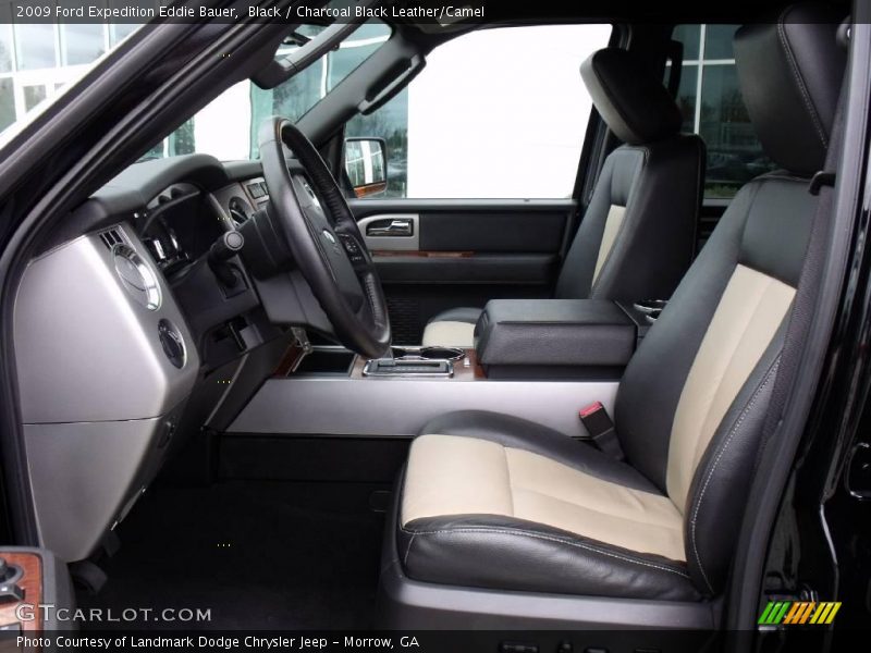 Black / Charcoal Black Leather/Camel 2009 Ford Expedition Eddie Bauer