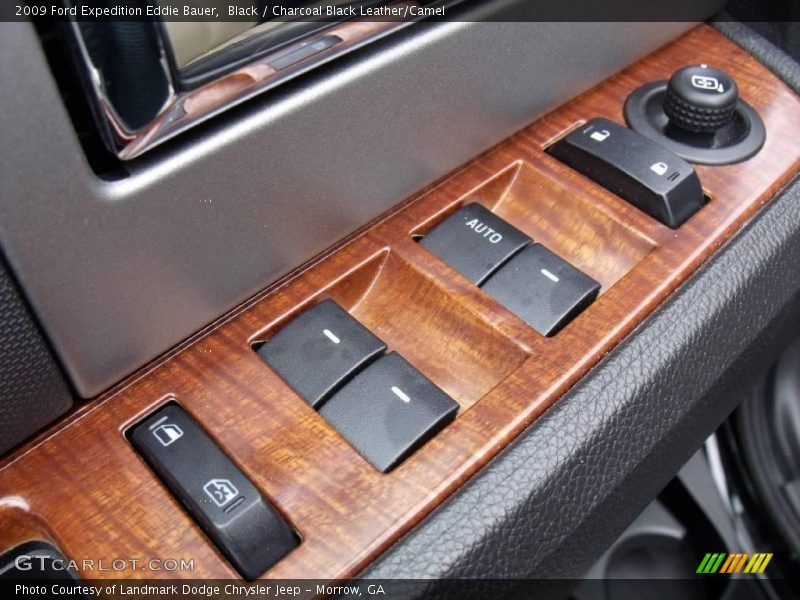 Black / Charcoal Black Leather/Camel 2009 Ford Expedition Eddie Bauer