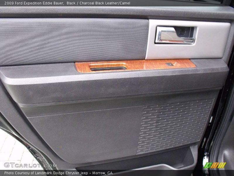 Black / Charcoal Black Leather/Camel 2009 Ford Expedition Eddie Bauer
