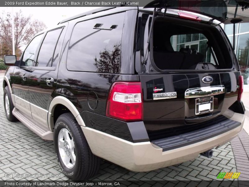Black / Charcoal Black Leather/Camel 2009 Ford Expedition Eddie Bauer