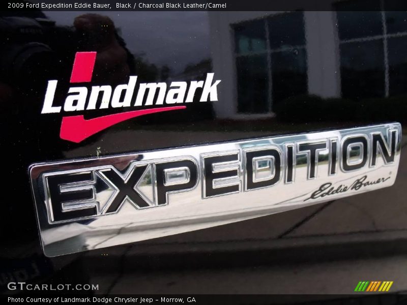 Black / Charcoal Black Leather/Camel 2009 Ford Expedition Eddie Bauer