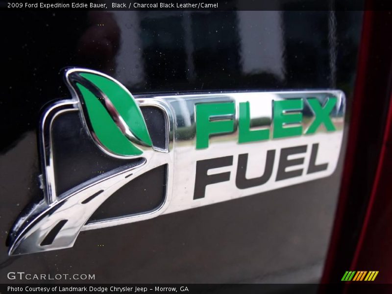 Black / Charcoal Black Leather/Camel 2009 Ford Expedition Eddie Bauer