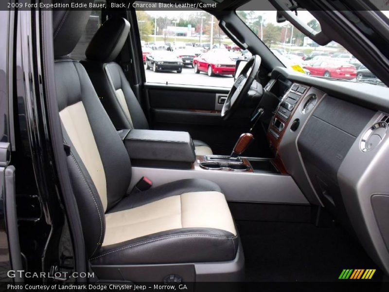 Black / Charcoal Black Leather/Camel 2009 Ford Expedition Eddie Bauer