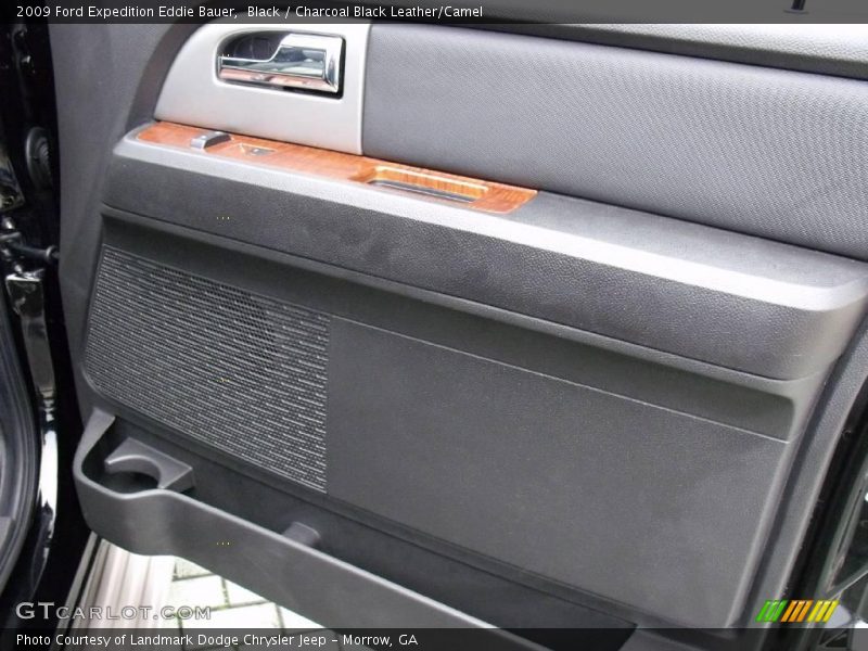 Black / Charcoal Black Leather/Camel 2009 Ford Expedition Eddie Bauer